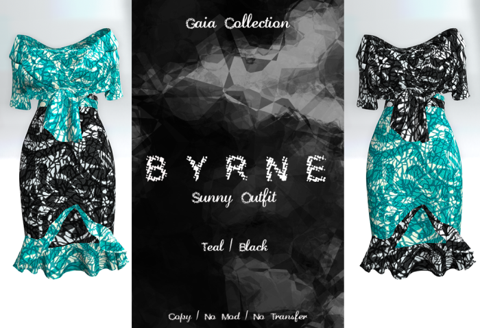 (BYRNE) GaiaCollection-SunnyOutfitADTealBlack